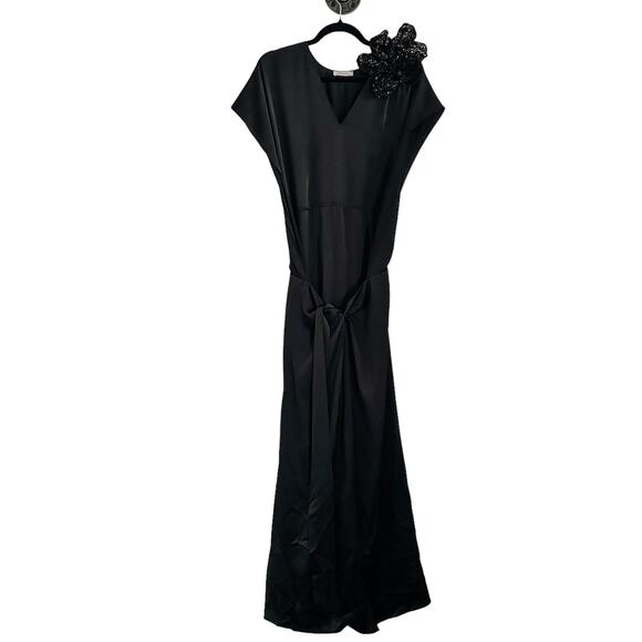 Nina Ricci Flower Gown Black - Picture 8 of 12